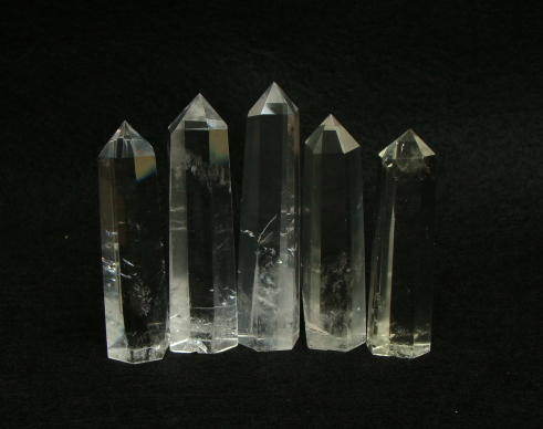 天然水晶ポイント(六角柱)
